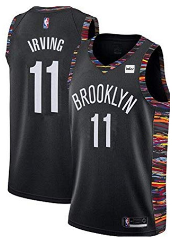 Men's Nets #11 Kyrie Irving Black NBA Stitched Jersey